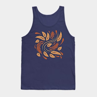 Folk flowers floral art print Flowers abstract art Tank Top